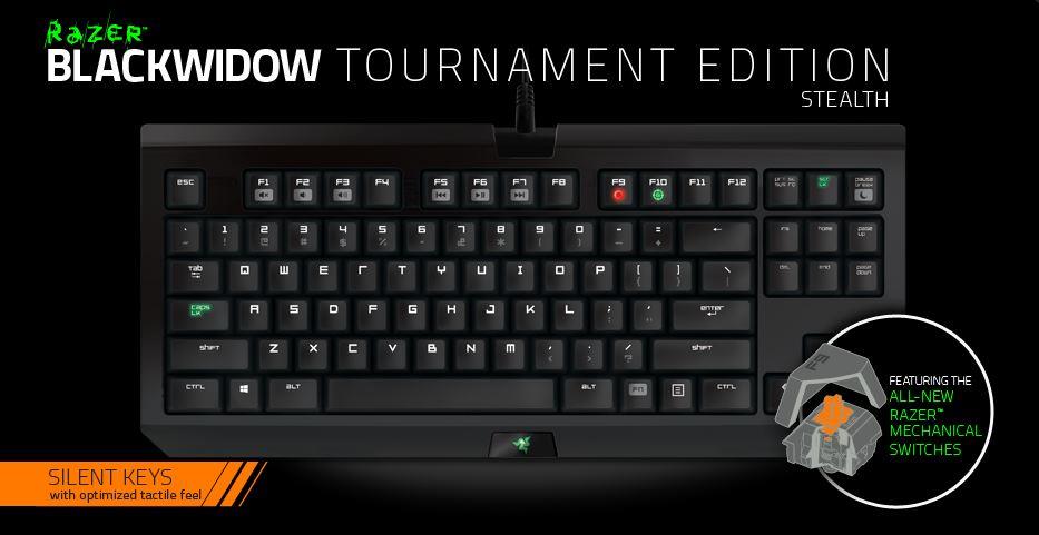 Razer blackwidow tournament stealth edition 01